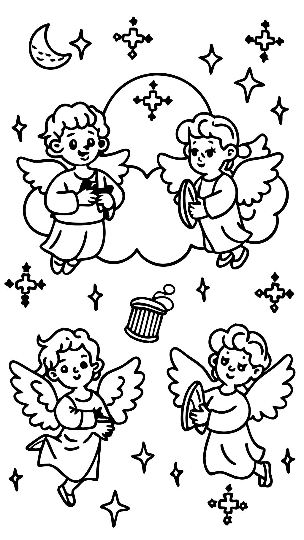 coloriage des anges